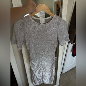 Reiss Silver Glamour Dress
